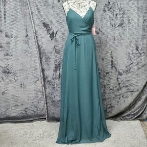 Birdy Grey Cindy Wrap Dress Womens S Emerald Tye Ball Gown Prom Event Wedding‎